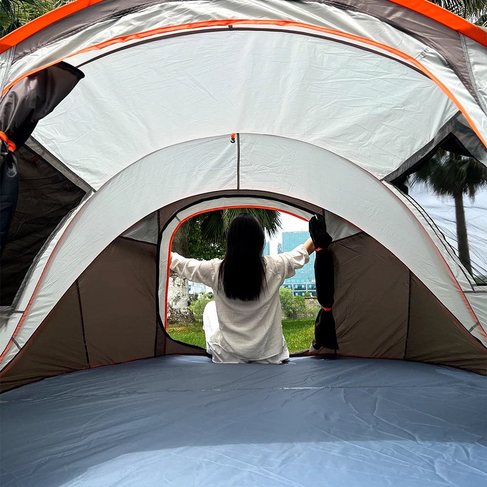 5-8 people quick opening hand throw tent waterproof camping boat tent outdoor tent fully automatic pop-up Trekker Essentials
