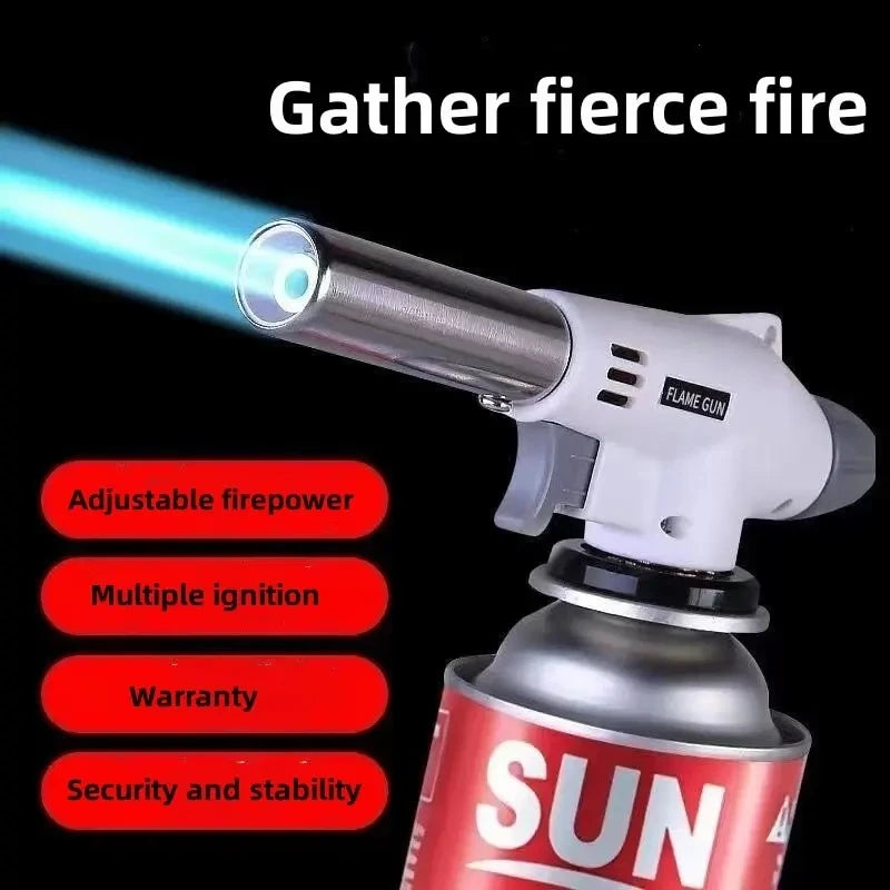 Adjustable Butane Flame Gun for Camping, Baking, BBQ, and Crafts