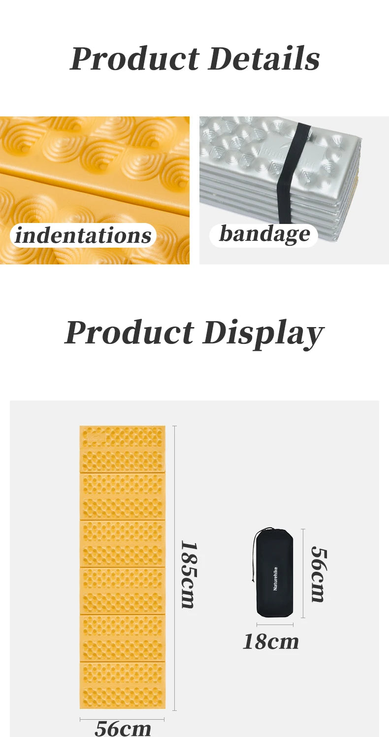 Portable Camping Mat – Waterproof Foam Sleeping Pad for Trekking, Picnic & Travel – Moistureproof & Lightweight