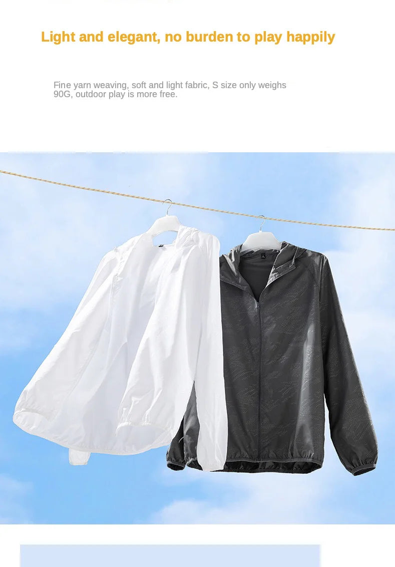 Camping Waterproof Jacket Men Women Windbreaker Men Raincoat Rain Jacket Men Waterproof Hiking Climbing Clothes Sun Protection Trekker Essentials