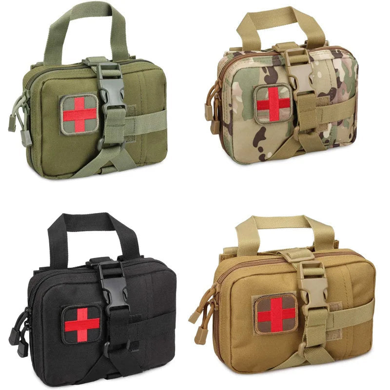 Upgrade Tactical EMT Pouch Rip Away Molle Medical kit IFAK Tear-Away First Aid Kit Travel Outdoor Hiking mergency Survival Bag Trekker Essentials