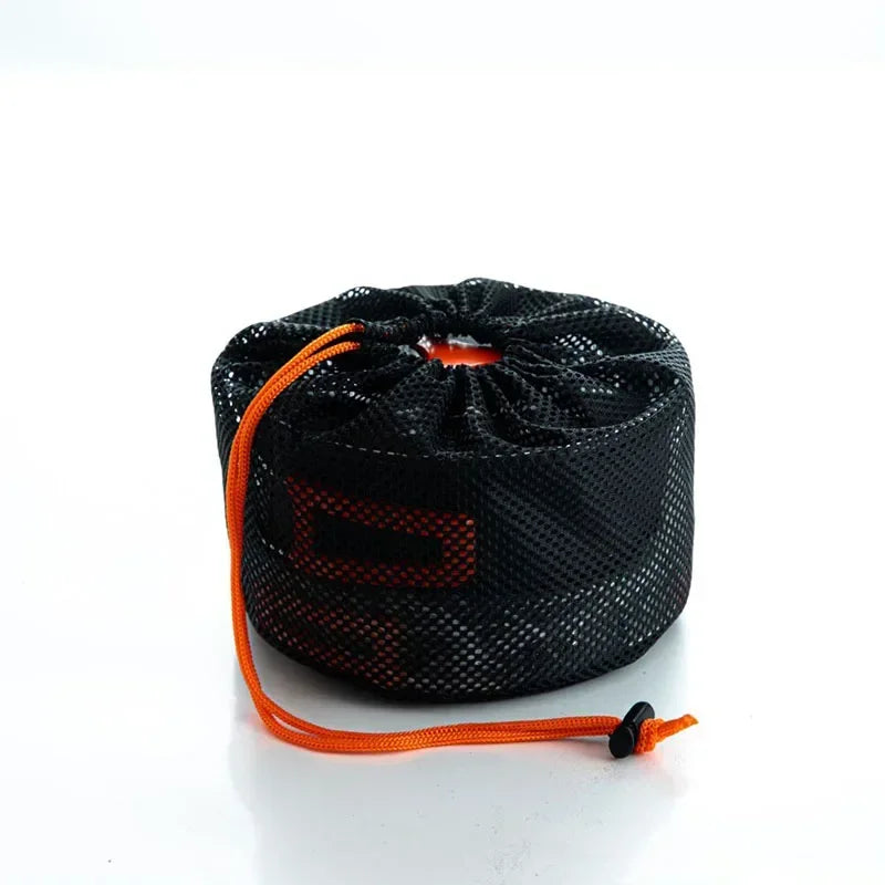 Compact Nonstick Camping Cookware Set with Foldable Handles for Backpacking