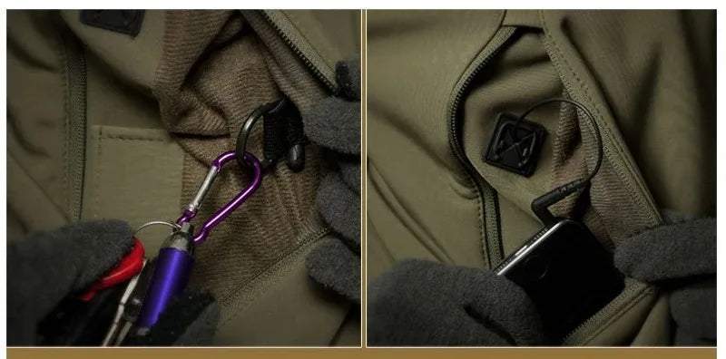 Men’s Tactical Hooded Jacket – Waterproof Softshell Military Utility Bomber for Outdoor & Casual Wear Trekker Essentials