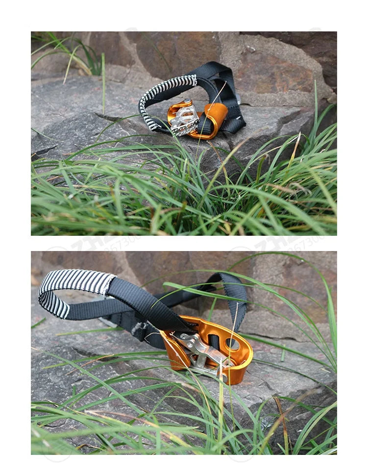 Rock Climbing Foot Ascender – Left/Right Foot SRT Ascend Device for Mountaineering & Safety