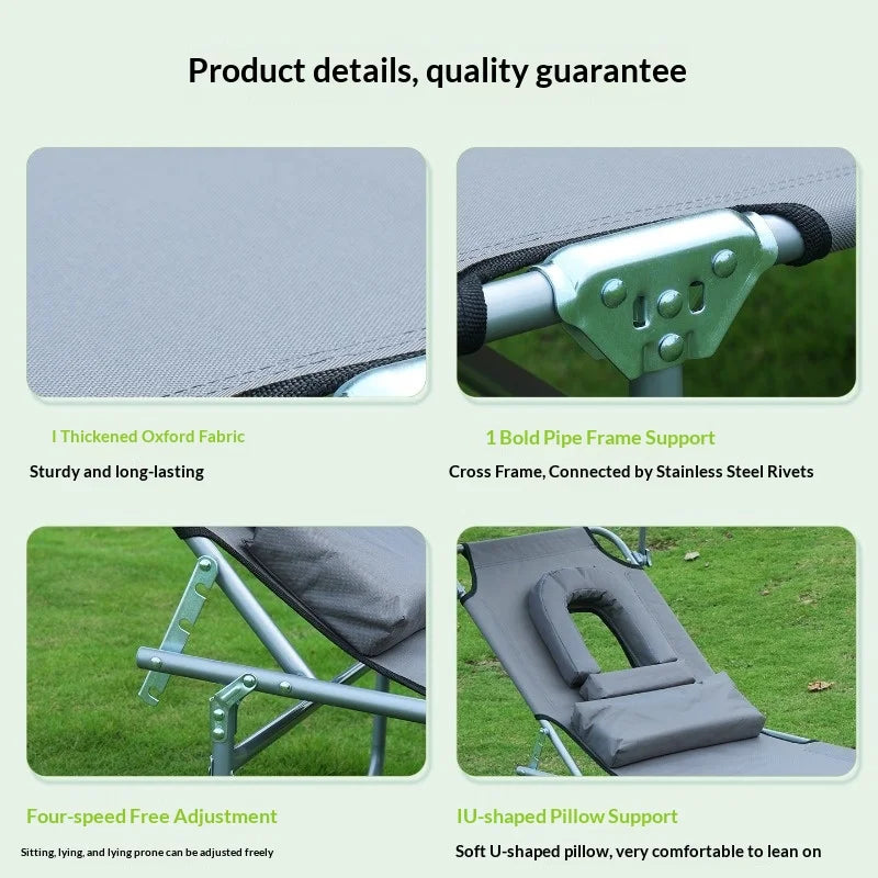 Lightweight Foldable Camping Cot Portable Aluminum Frame Elevated Bed Easy Setup Heavy Duty Single Outdoor Backpacking Camp Bed