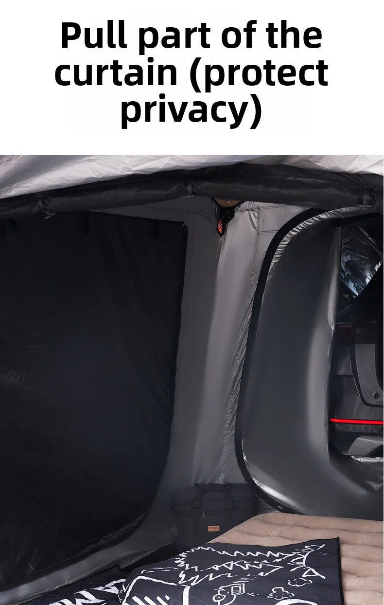 Tienda de techo hidráulica de apertura rápida – Toldo impermeable de doble capa – Refugio de camping para 5-8 personas