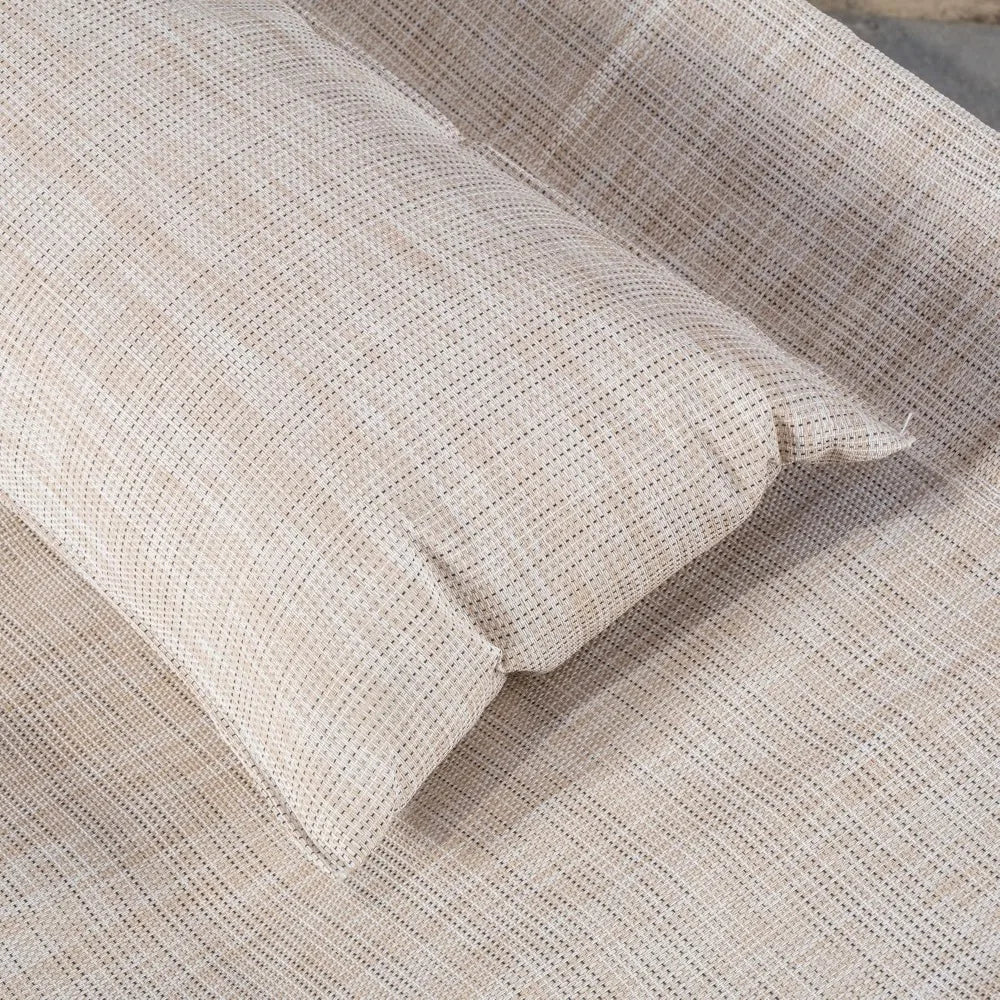 Outdoor Patio Lounge Daybed Hammock with Adjustable Canopy – 300lb Capacity, Teak Wood Frame & Breathable Mesh