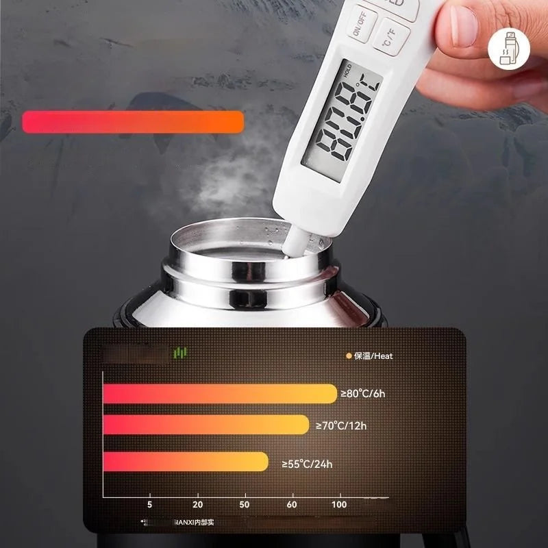 Large Capacity Camping Thermos | 2-in-1 Outdoor Travel Kettle & Cold Pot for Coffee & Hydration