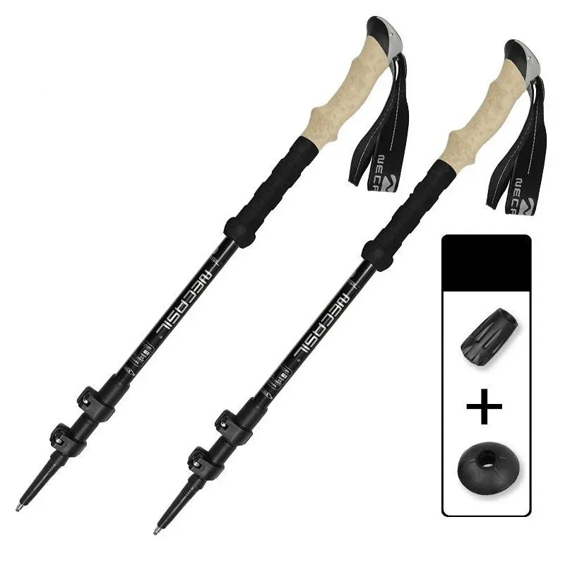 2PCS Ultralight Trekking Poles – Adjustable Aluminum Hiking Walking Sticks with Quick Lock System Trekker Essentials