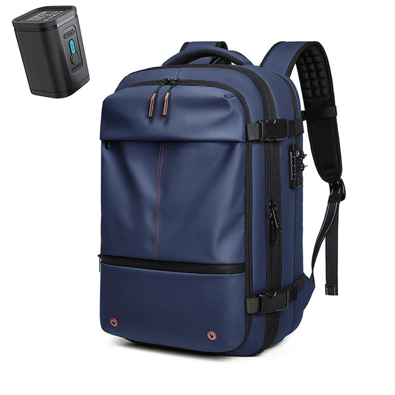 Travel Men 17 inch Laptop Backpack vacuum compression Backpack Business Large Capacity school Backpack expand outdoor backpack Trekker Essentials