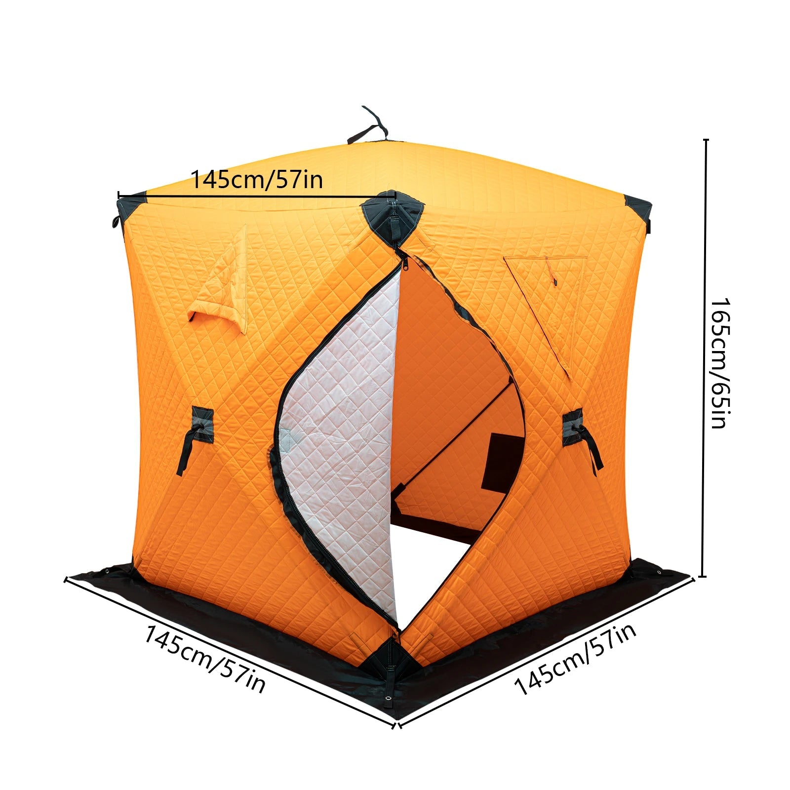 Insulated Ice Fishing Tent for 1–2 Persons – Portable Thermal Shelter Windproof Winter Camping Tent Trekker Essentials