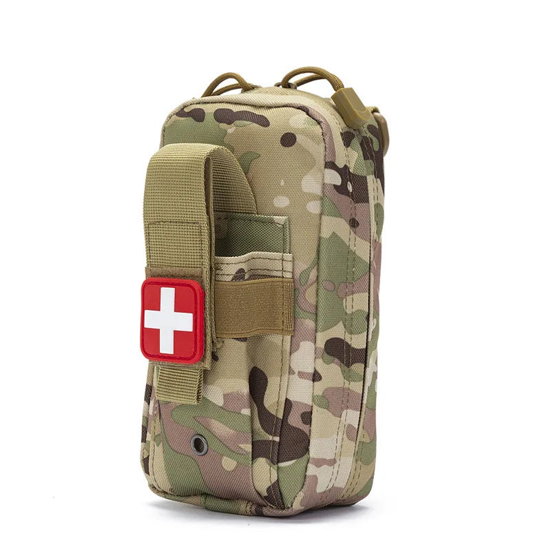 Tactical First Aid Kit with Tourniquet – MOLLE Emergency Medical Pouch for Camping, Hiking & Survival Trekker Essentials
