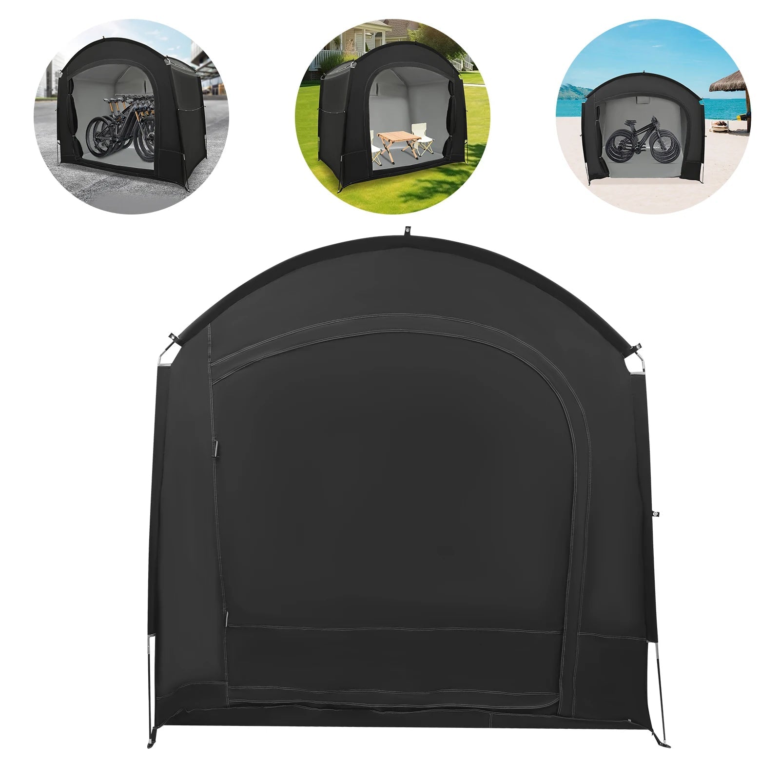 Portable Outdoor Bike Tent Travel Bike Storage Tent with Carry Bag Fits 3-4 Bikes for Bicycle Storage, Camping & Outdoor Equipment Trekker Essentials