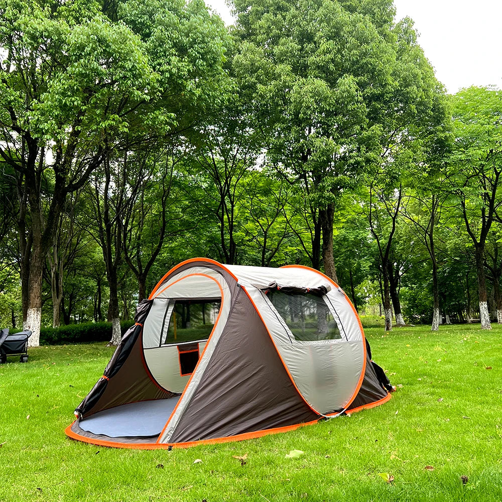 5-8 people quick opening hand throw tent waterproof camping boat tent outdoor tent fully automatic pop-up Trekker Essentials