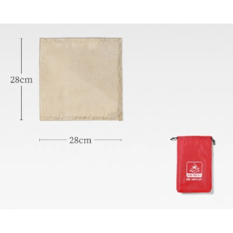 Fireproof BBQ Mat - Heat Resistant 700°C Camping Grill Pad for Outdoor Use