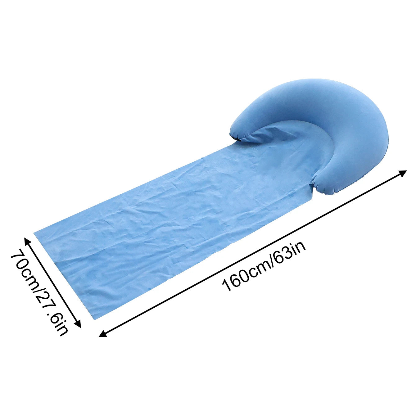 1PCOutdoor Camping Foldable Inflatable Beach Mat, Compact, Convenient and Simple Camping Outdoor Mat, Suitable For Beach Parties Trekker Essentials