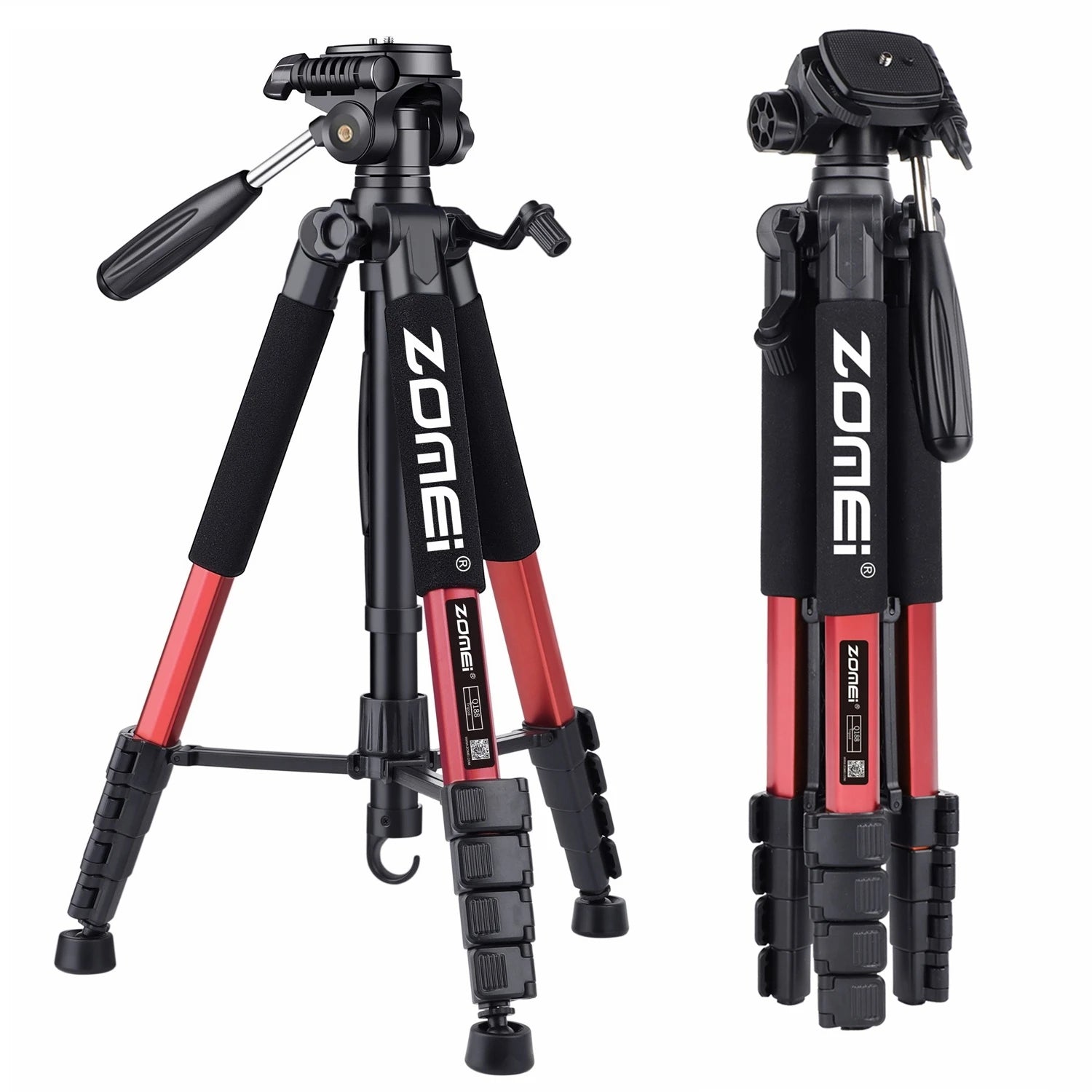 73.6" Professional Camera Tripod - 5kg Load Aluminum Alloy DSLR/Phone Stand