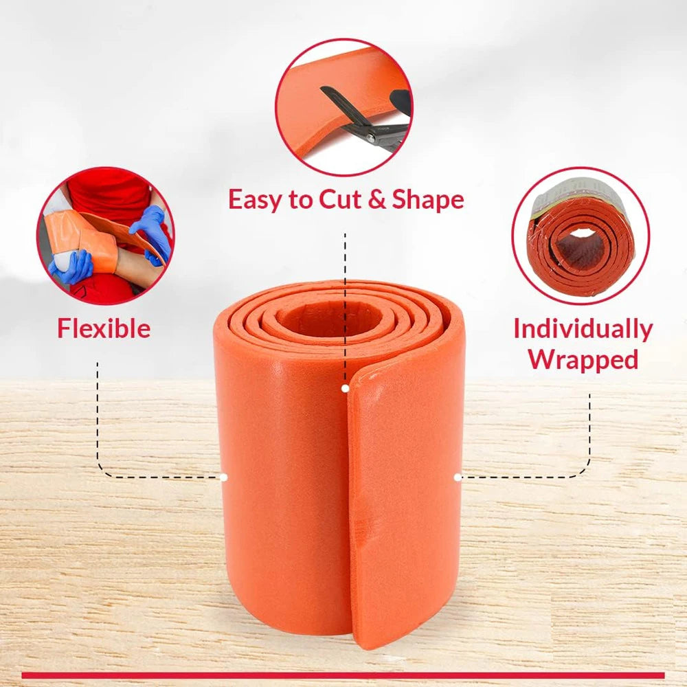 Emergency Aluminum Splint Roll (11×46cm) – Reusable Moldable First Aid Support for Fractures & Injuries Trekker Essentials