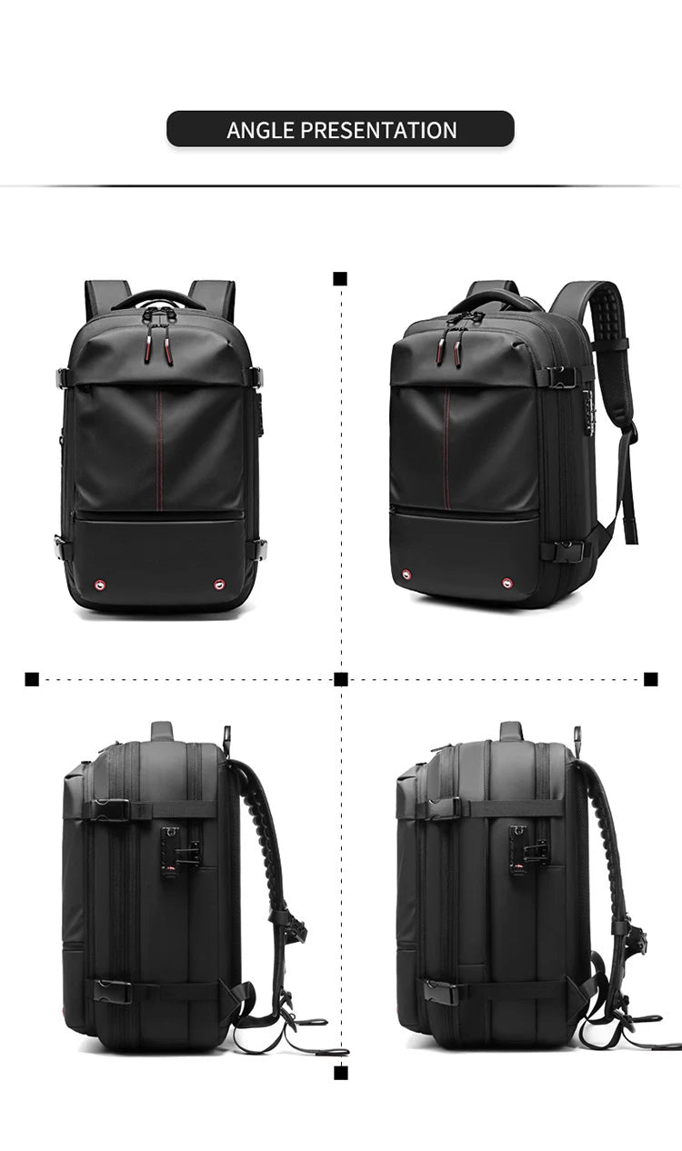 Travel Men 17 inch Laptop Backpack vacuum compression Backpack Business Large Capacity school Backpack expand outdoor backpack Trekker Essentials