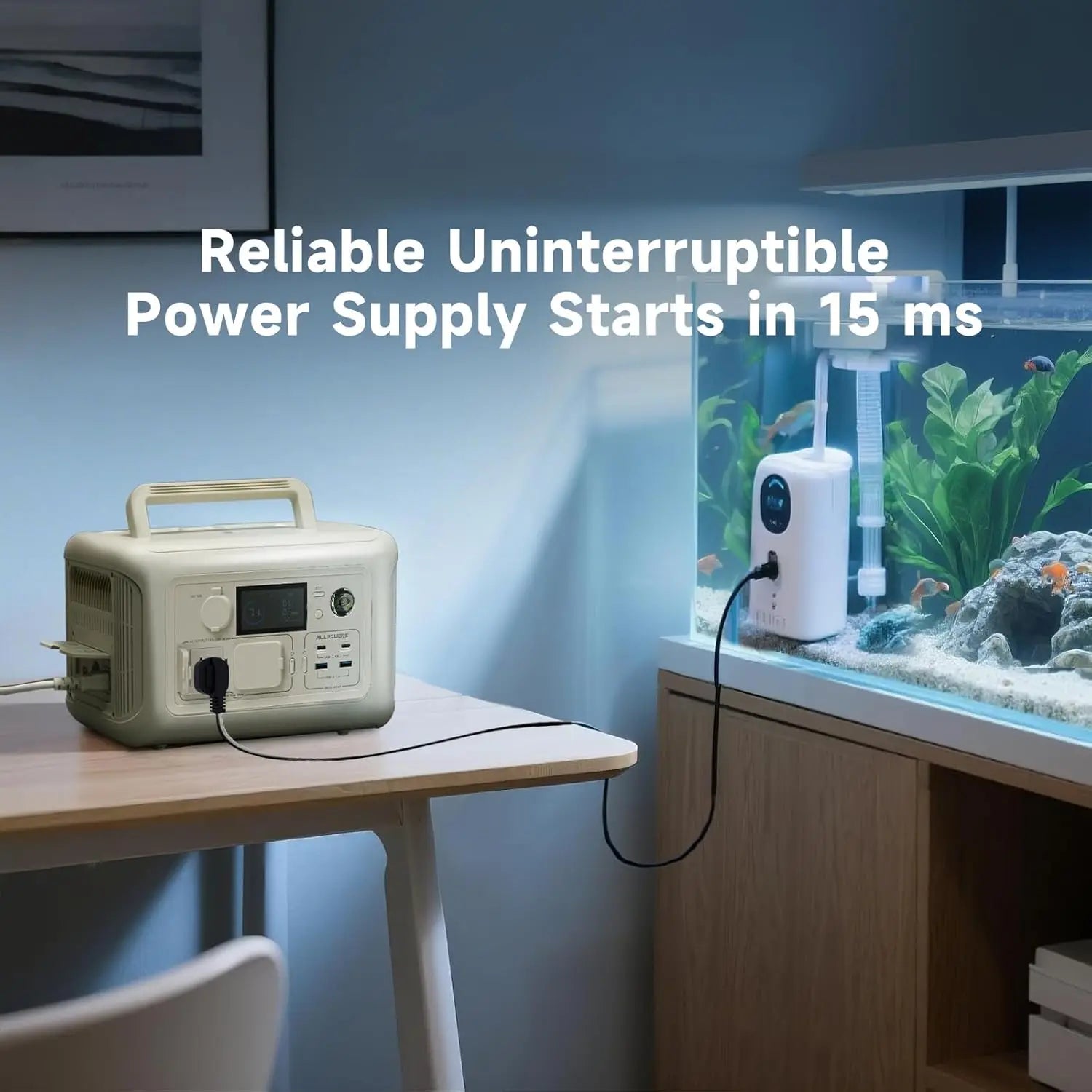 ALLPOWERS R600 Portable Power Station 600W 299Wh LiFePO4 Solar Generator UPS Battery Backup MPPT & 100W Solar panel for Camping Trekker Essentials