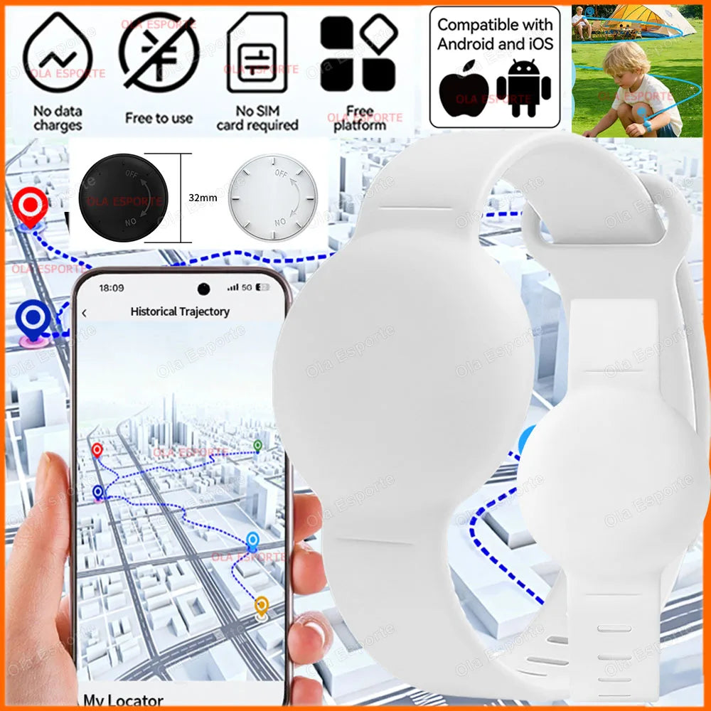 2026 Tracking Wristband Find Anti-Loss Kid Tracker Required Track History Precise Location Tracking One-Click Navigation via App Trekker Essentials