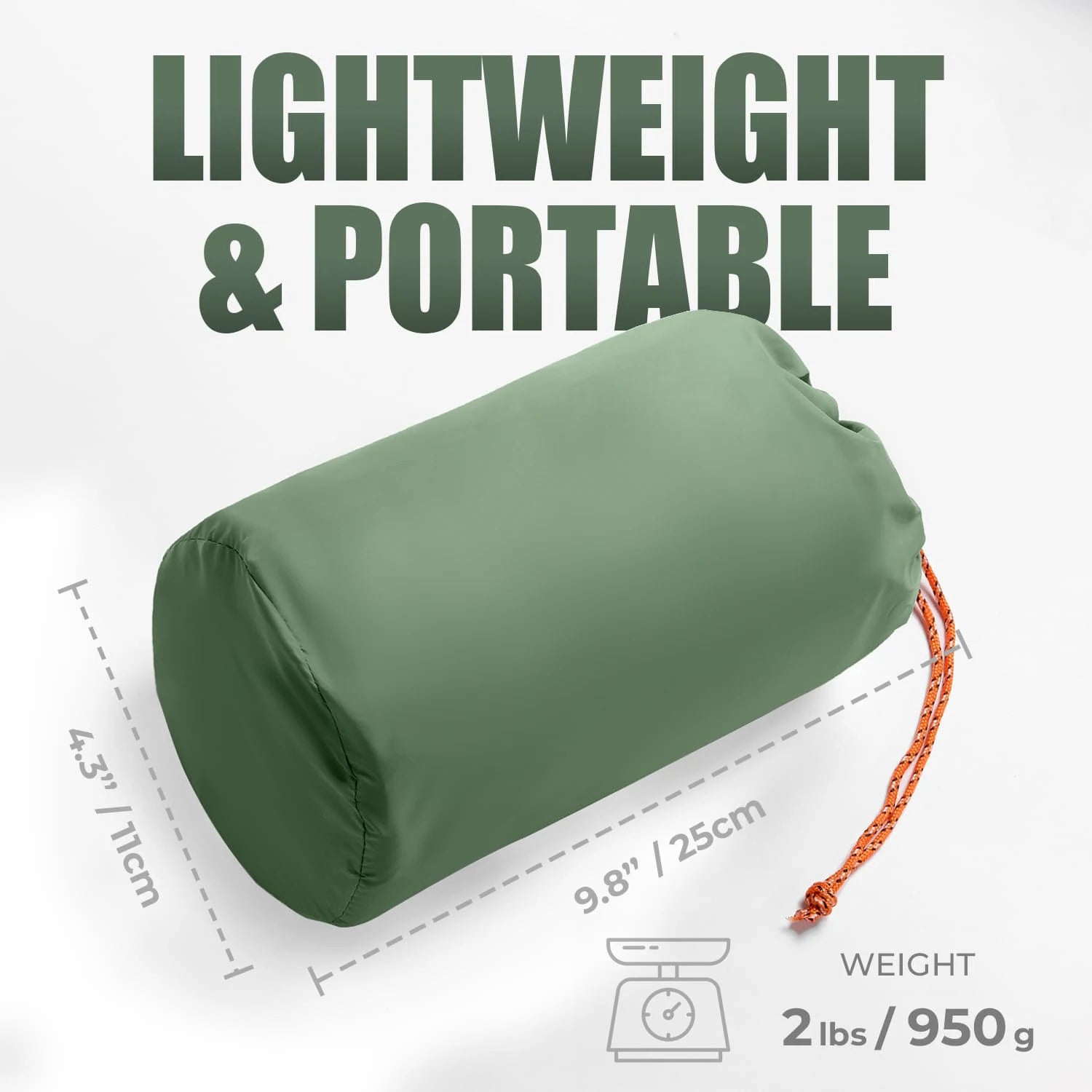 Ultra-Light 10cm TPU Inflatable Camping Pad with Built-In Pump