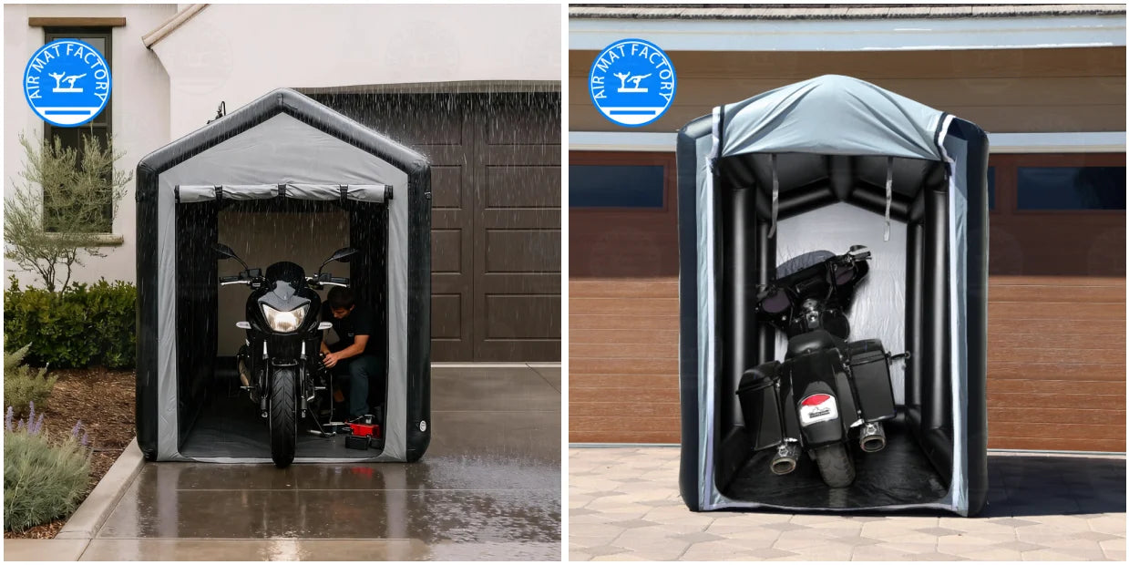 Inflatable Folding Garage – PVC Heavy-Duty Inflatable Shelter for Motorcycle, Bicycle & Outdoor Storage Trekker Essentials