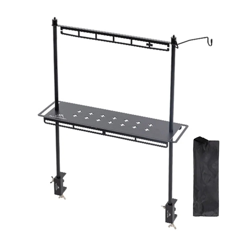 MountainHiker Camping Lantern Stand – Detachable Tabletop & Ground Light Holder, Adjustable Aluminum Alloy Lamp Bracket for Camping, Hiking & BBQ