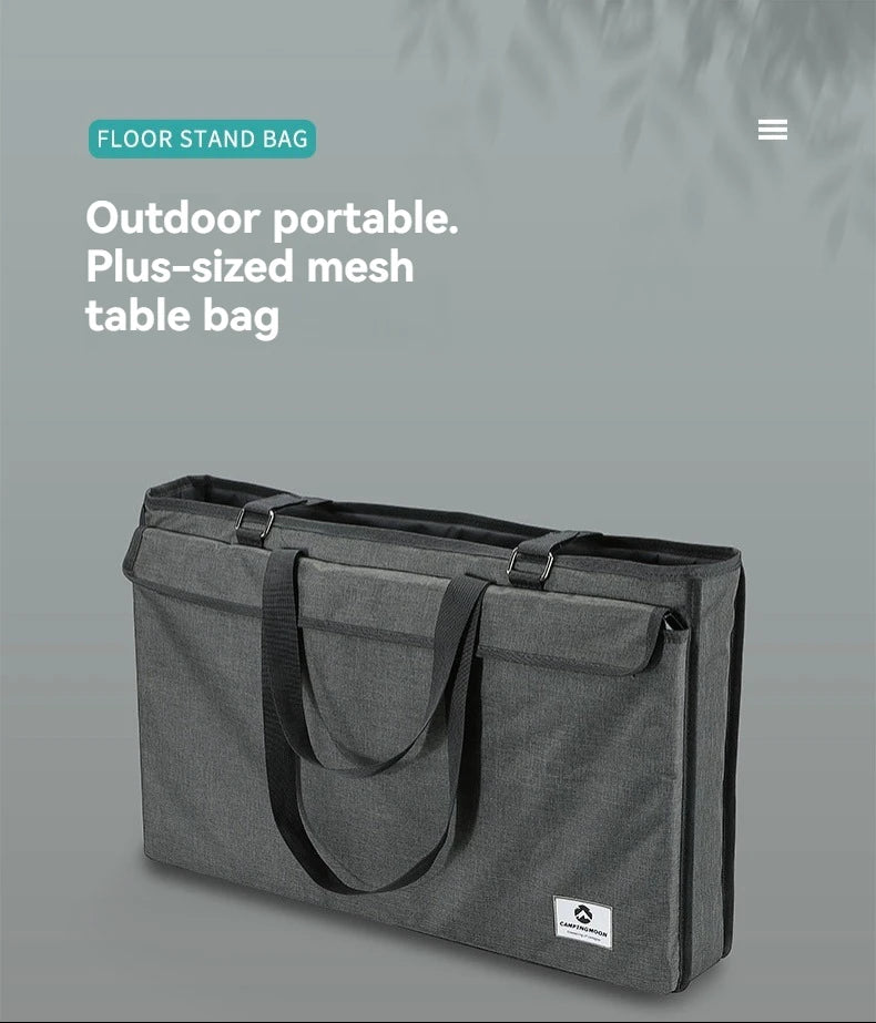 CAMPINGMOON Portable Folding Net Table Storage Bag Multifunctional Camping Outdoor Picnic BBQ Foldable Desk Tablecloth Tote Bag Trekker Essentials