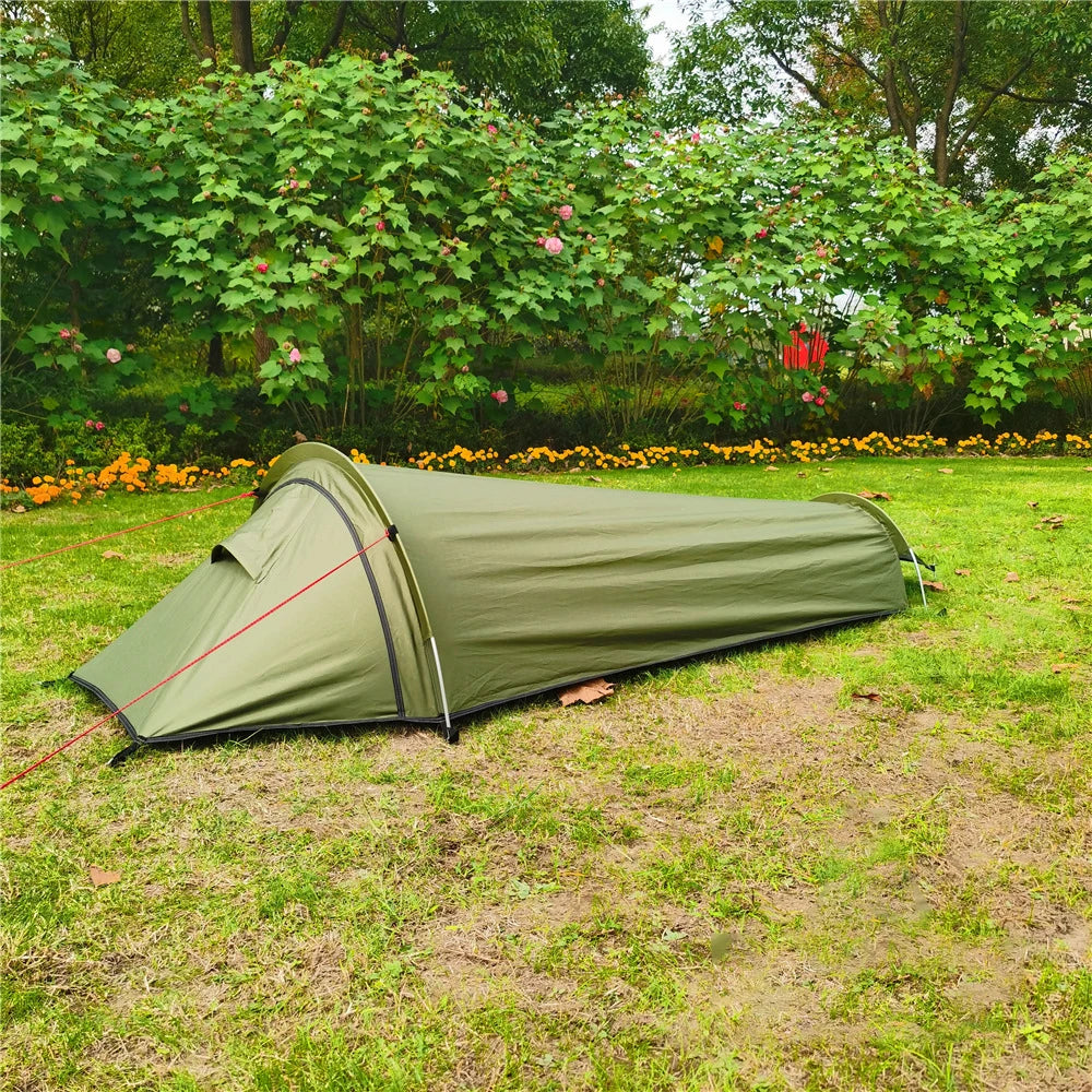 1-Person Ultralight Backpacking Tent – Waterproof 3-Season Camping & Cycling Tent Trekker Essentials