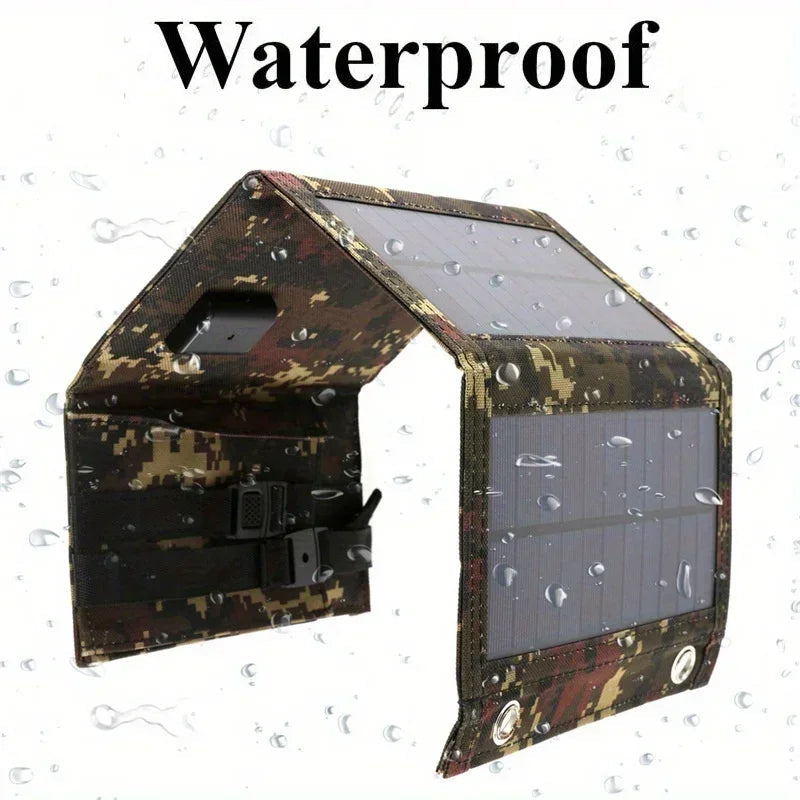 1PC Foldable Solar Panel, Portable Flexible  5V USB Foldable Solar Panel, Used for Small Batteries Outdoor Lighting Accessories Trekker Essentials