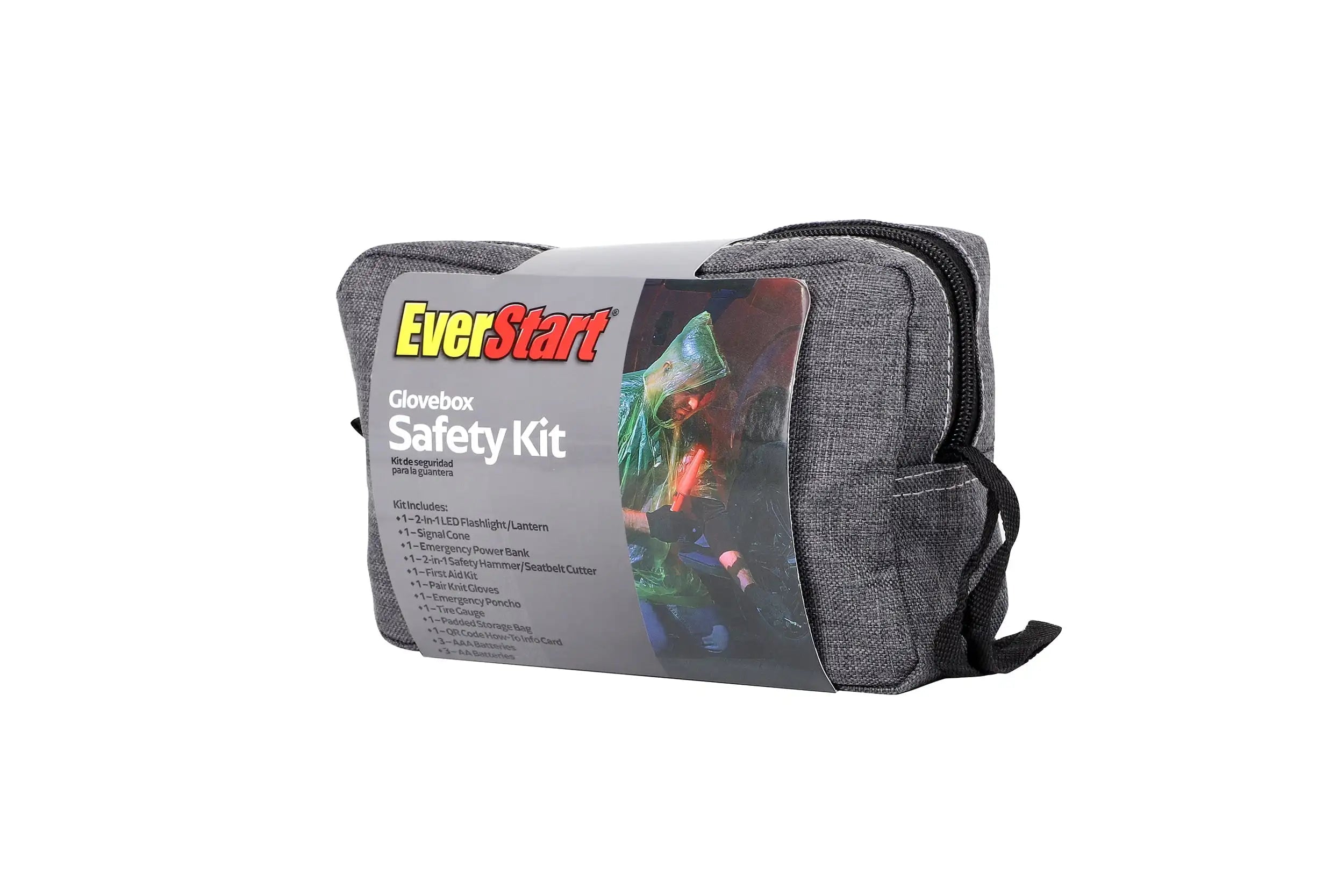Compact Safety Kit for Car & Home - 32-Piece Emergency Roadside Assistance Set with First Aid, Flashlight & Tools. Trekker Essentials