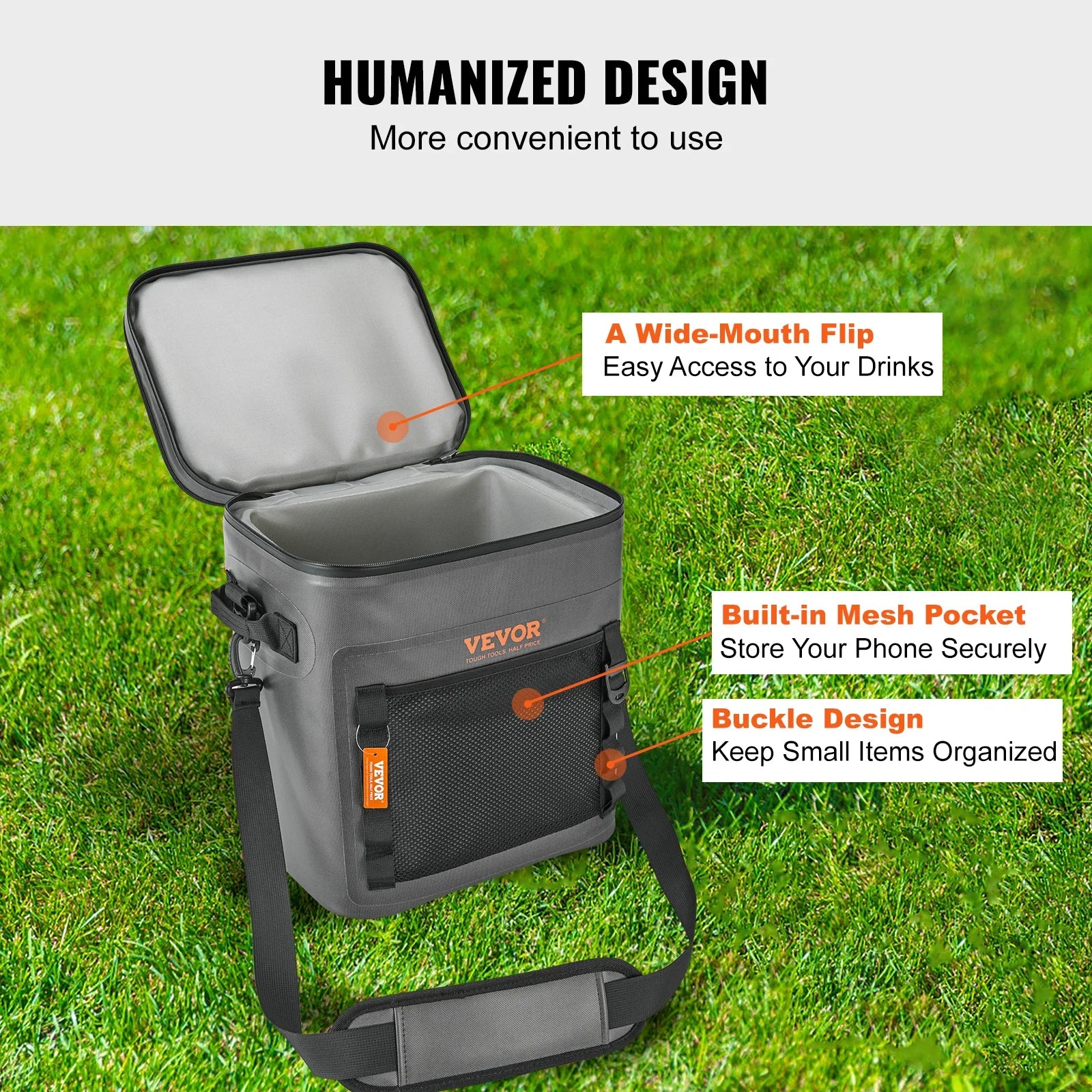 Bolsa térmica blanda: a prueba de fugas, impermeable, portátil, con capacidad para 16, 24 o 30 latas, ideal para actividades al aire libre.