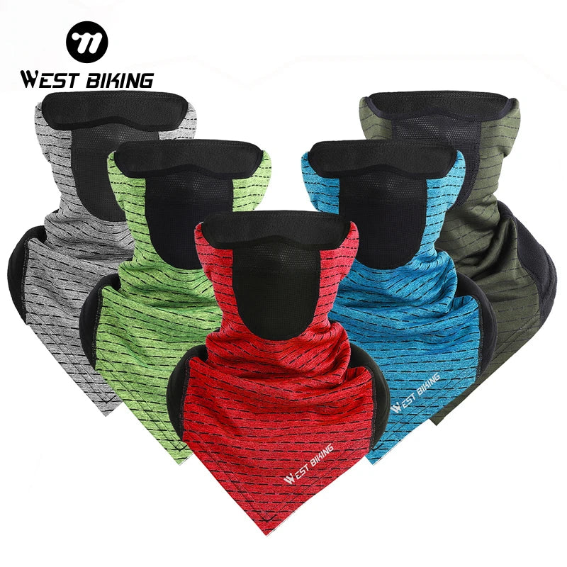WEST BIKING Winter Windproof Ski Warm Mask Fleece Running Fishing Hiking Scarf Cycling Motorcycle Neck Warmer Thermal Sport Gear Trekker Essentials