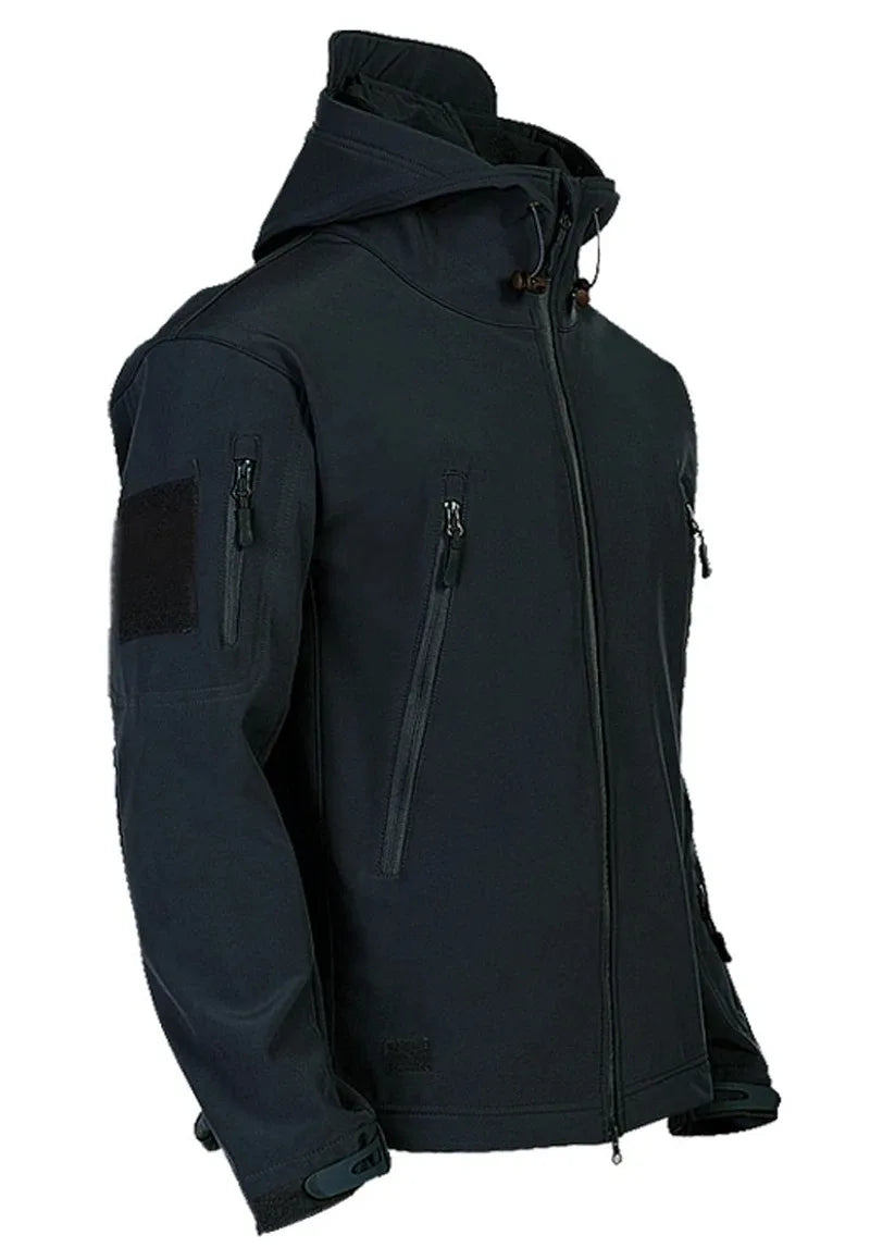 Men’s Tactical Hooded Jacket – Waterproof Softshell Military Utility Bomber for Outdoor & Casual Wear Trekker Essentials