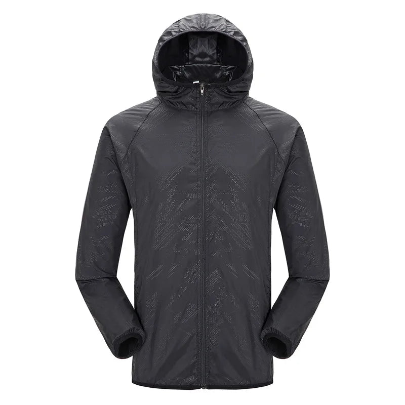Camping Jacket Unisex Waterproof Windbreaker with UV Protection – Quick Dry Outdoor Jacket for Hiking, Fishing & Cycling Trekker Essentials