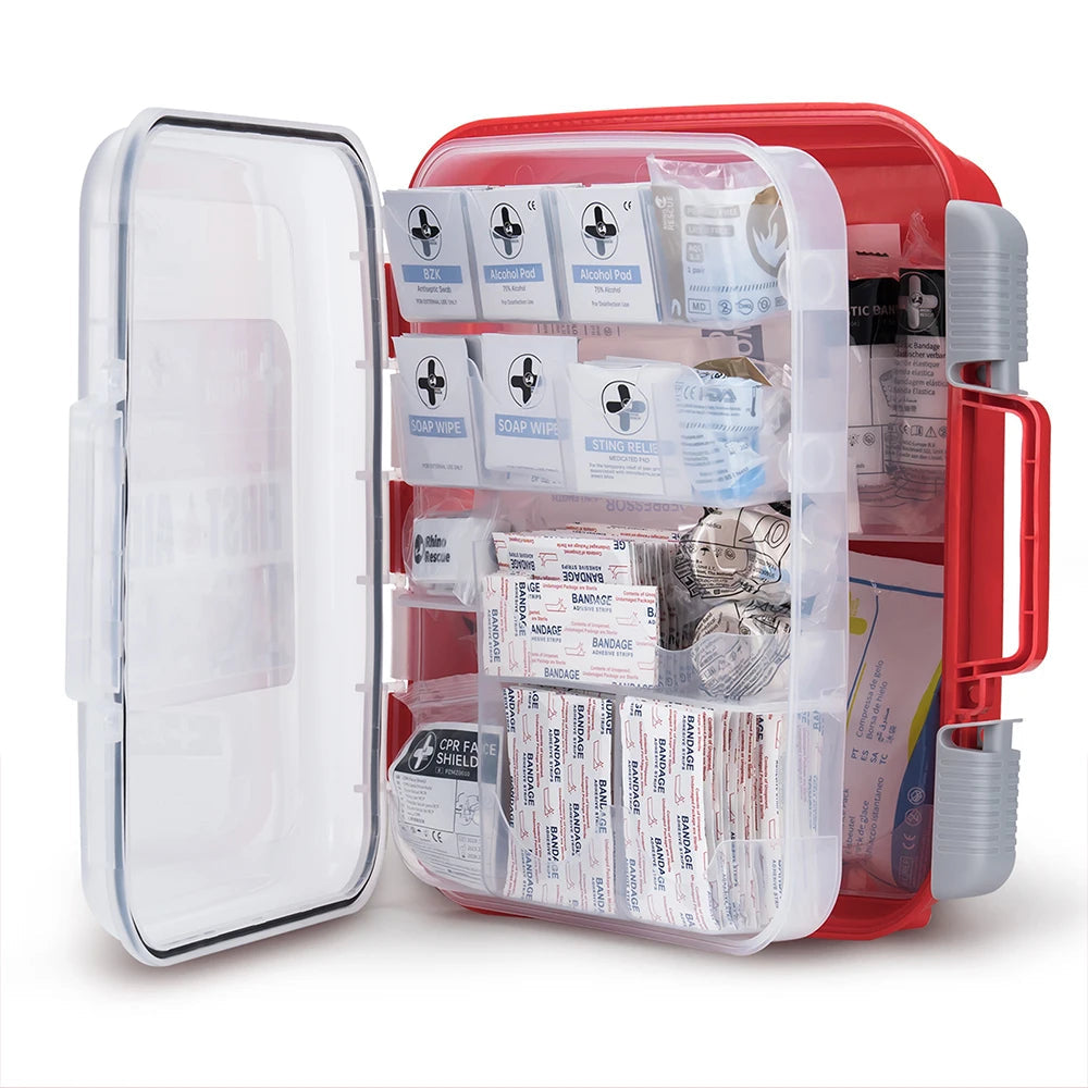 RHINO RESCUE 350-Piece First Aid Kit – OSHA-Compliant Professional Medical Kit for Home, Office & Emergency Use Trekker Essentials