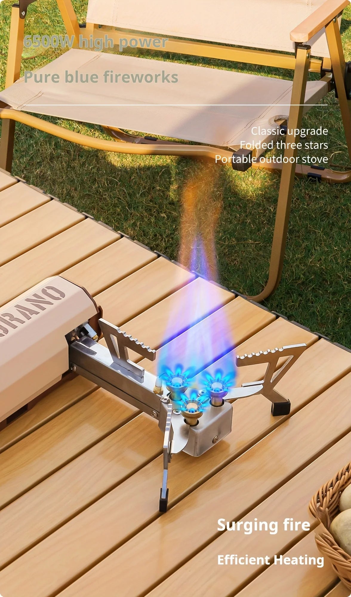 Portable Folding Cassette Gas Stove – Compact Outdoor Cooker for Camping & Hiking