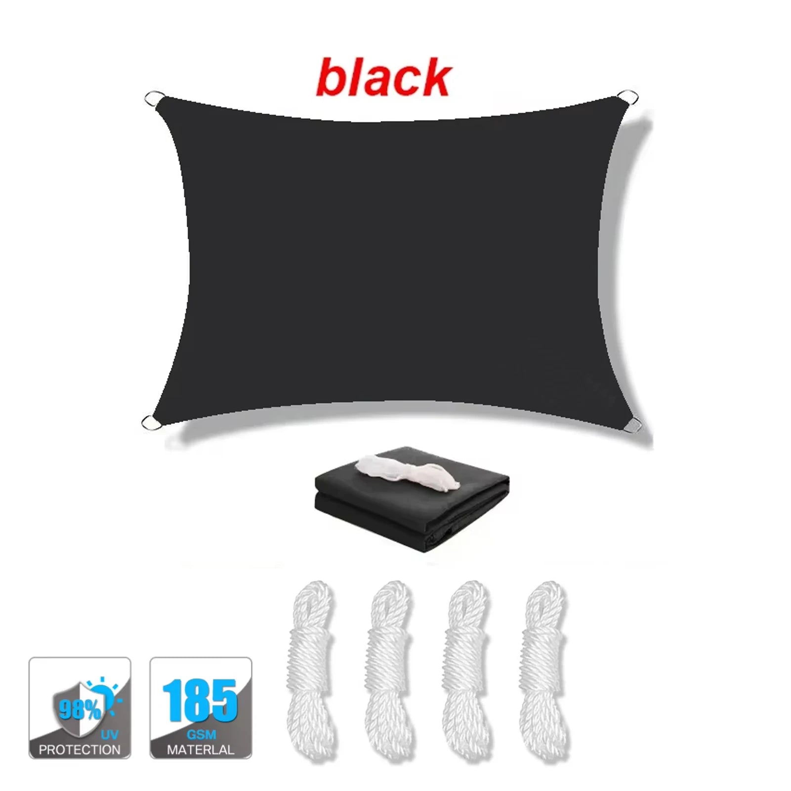95% UV Block Waterproof Sun Shade Sail - High-Density Breathable Canopy for Patio Garden Pool Backyard, Windproof with Stainless Trekker Essentials