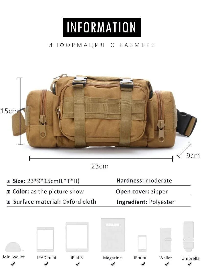 Outdoor Backpack Hunting Waist Pack Waist Bag Camping Hiking Pouch Chest Bag Trekker Essentials
