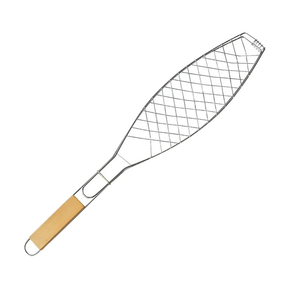Roasting Fish Grilling BBQ Grill Basket Vegetable Folding Handle Nonstick Outdoor Barbecue Cookware Tool Mesh BBQ Cooking Grills Trekker Essentials