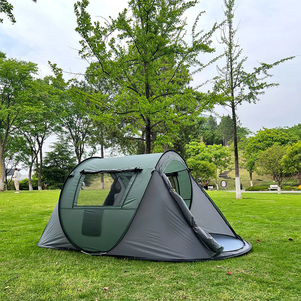5-8 people quick opening hand throw tent waterproof camping boat tent outdoor tent fully automatic pop-up Trekker Essentials