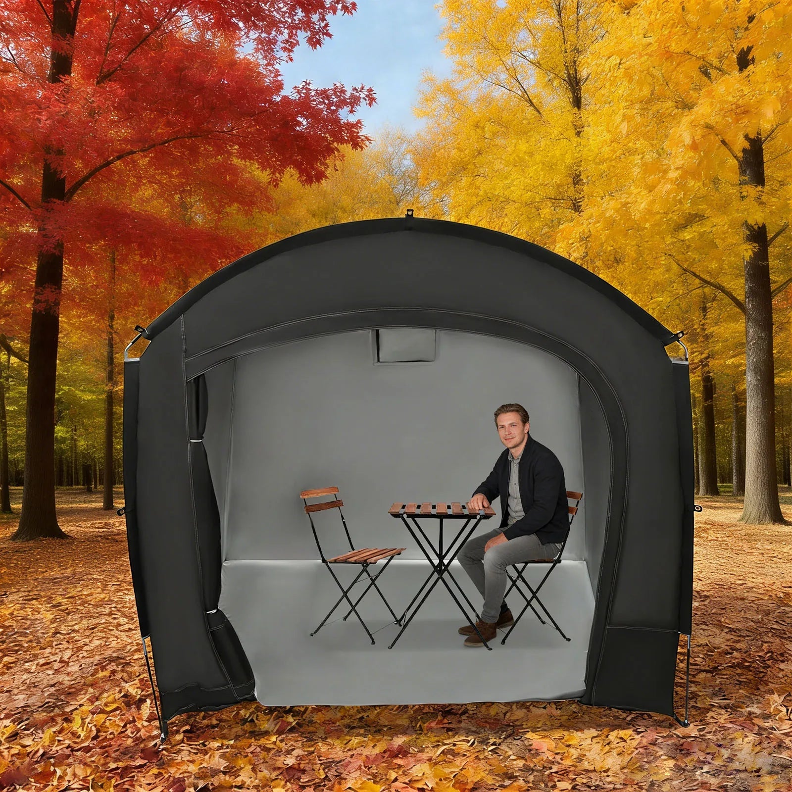Portable Outdoor Bike Tent Travel Bike Storage Tent with Carry Bag Fits 3-4 Bikes for Bicycle Storage, Camping & Outdoor Equipment Trekker Essentials