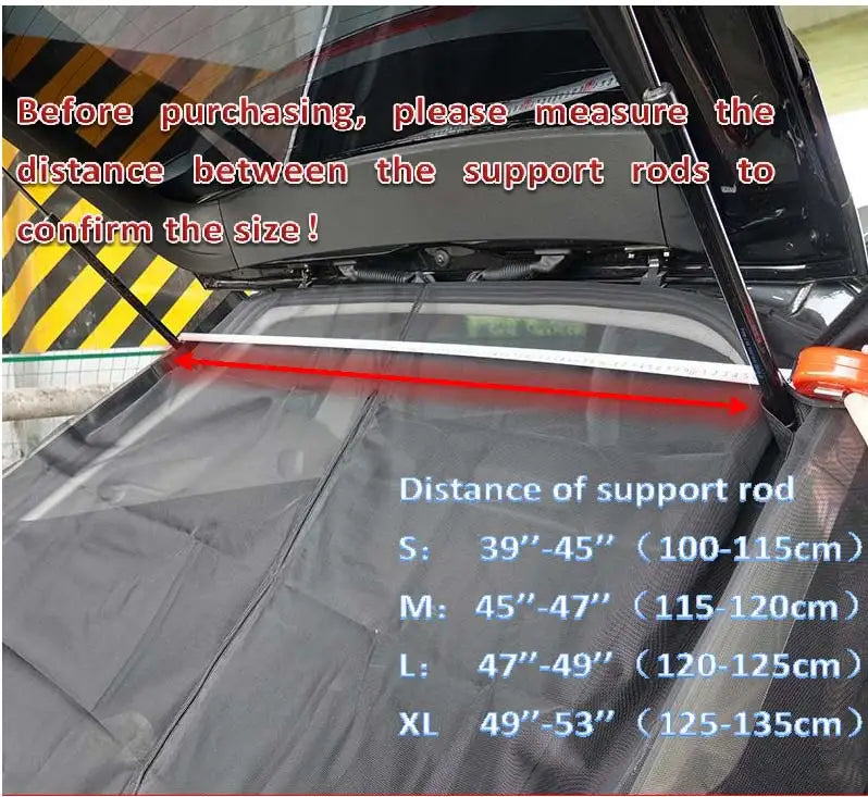 Magnetic trunk mesh breathable, mosquito resistant, environmentally friendly mesh curtains SUV tailgate mosquito net RV Summer Trekker Essentials