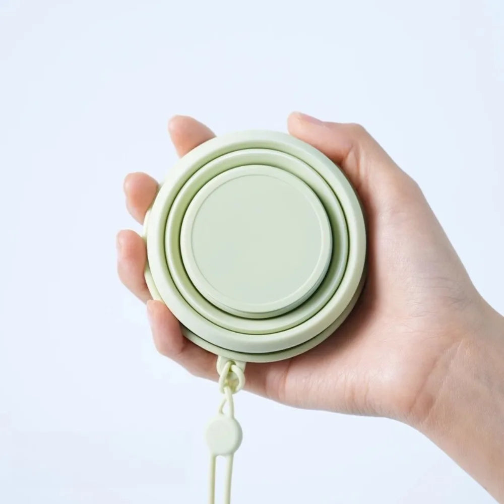 Vaso de viaje plegable: botella de agua de silicona portátil y plegable para camping, senderismo y aventuras al aire libre.