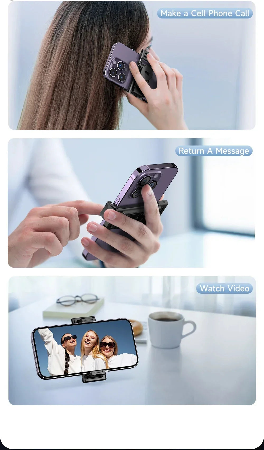 360° Auto Face Tracking Gimbal Tripod with Gesture Control & Remote