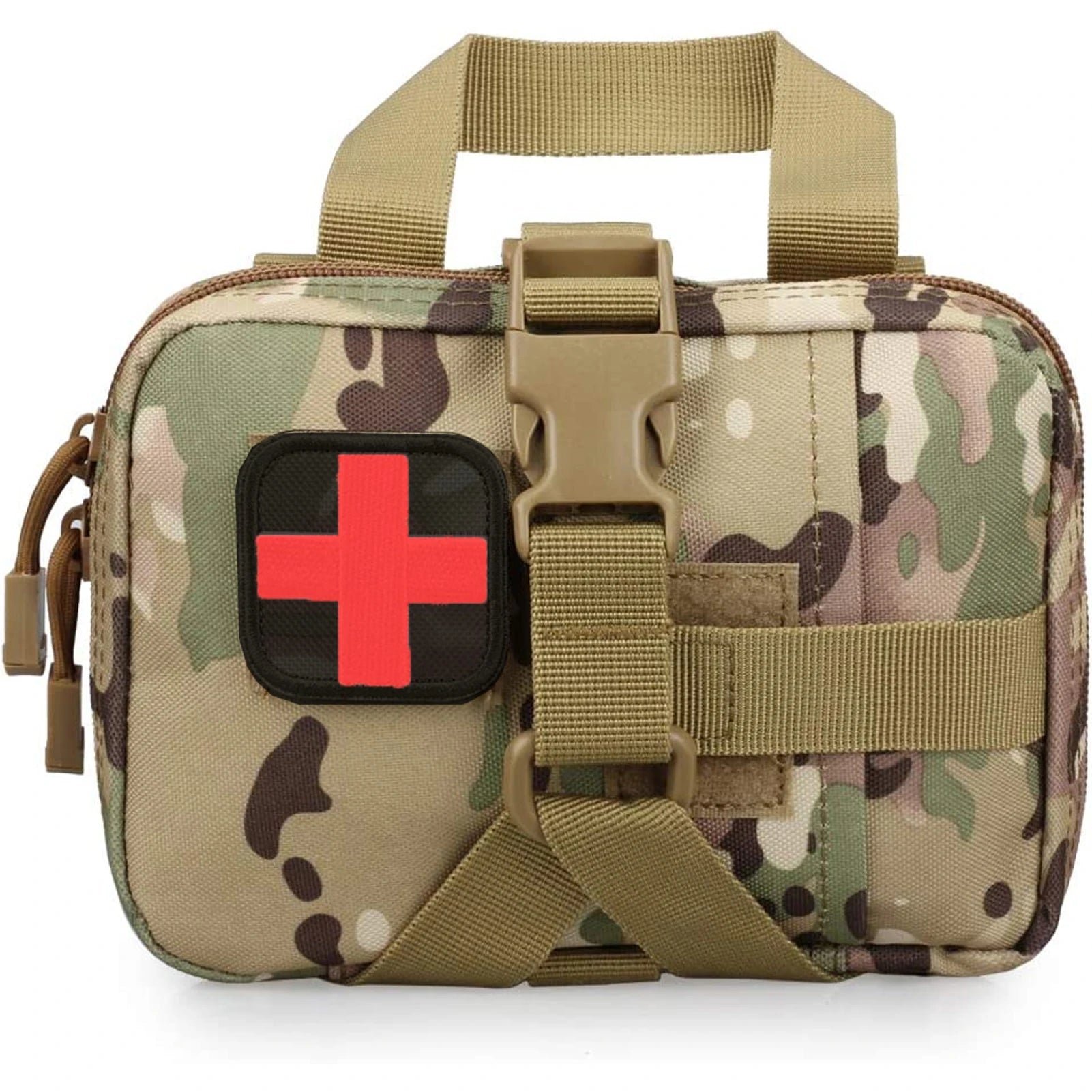 Upgrade Tactical EMT Pouch Rip Away Molle Medical kit IFAK Tear-Away First Aid Kit Travel Outdoor Hiking mergency Survival Bag Trekker Essentials