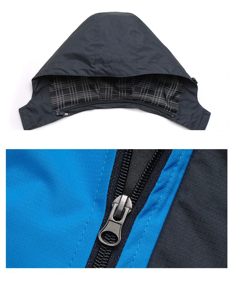 Men’s Waterproof Hiking Jacket – Windproof Outdoor Camping & Trekking Windbreaker Trekker Essentials