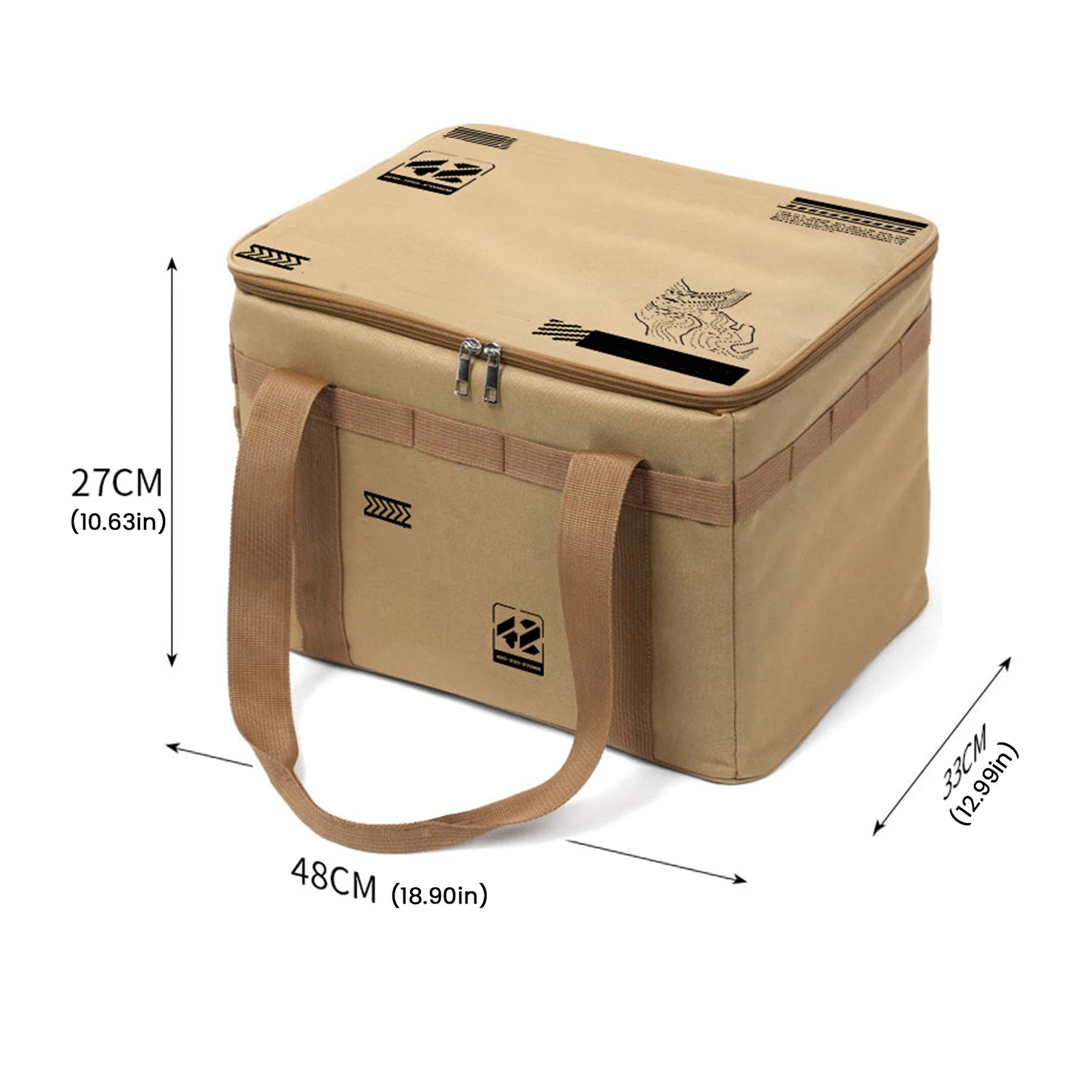 30L 42L Tactical Camping Storage Bag Insulated Folding Box Waterproof Picnic Tableware Field Equipment Outdoor Gear Organizer Trekker Essentials