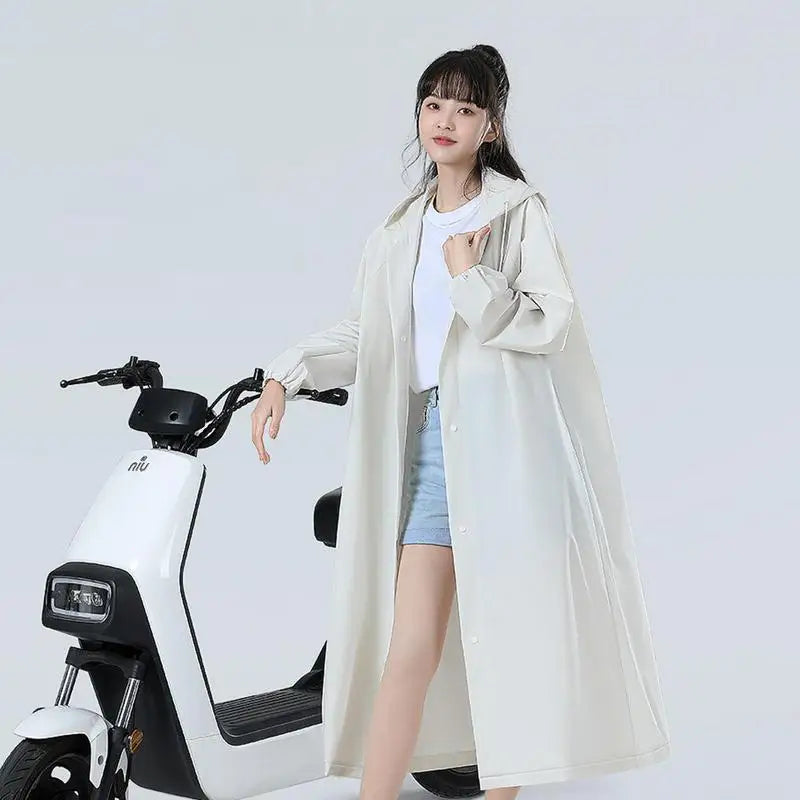 Thickened EVA Waterproof Raincoat – Reusable Camping Poncho for Men and Women